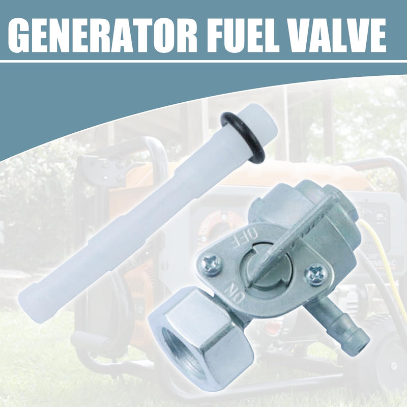 M16x1.5mm Generator Fuel Shut Off Petcock Valve Compatible with Predator Generac DuroMax Powermate, Gasoline Generator Replacement Parts Fuel Switch Valve