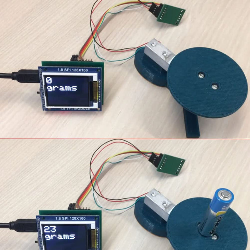 DIYmalls Load Cell 20kg Weight Sensor + HX711 AD Amplifier Module for Arduino Raspberry Pi (20kg) 20kg