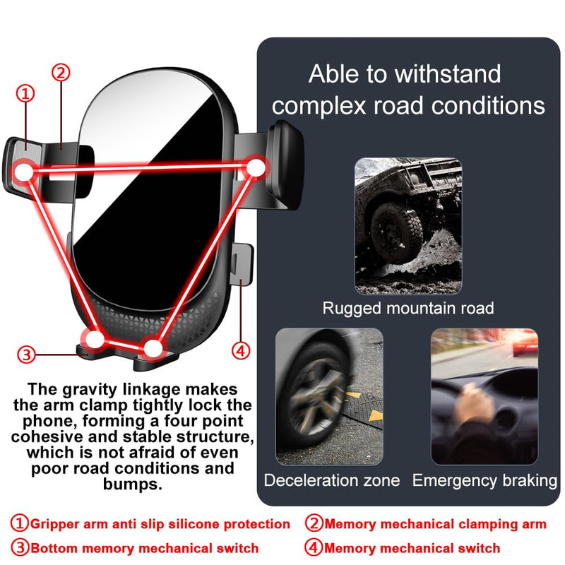 Car Phone Holder for Honda CR-V Auto Accessories [Only for 2023-2025 CRV] [Auto Lock Hands Free Cell Phone Mount Car fits for iPhone & All Smartphones]