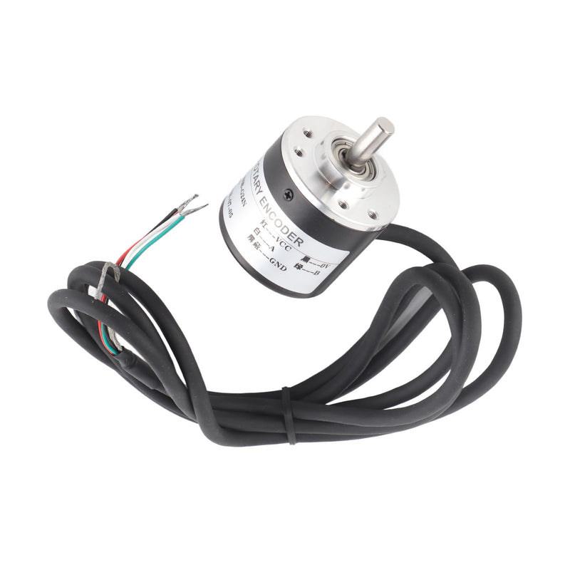 Rotary Encoder Incremental Rotary Encoder Optical Photoelectric 600P/R 5V-24V Power Supply Wide Shaft 6mm