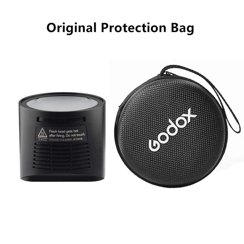 GODOX H200R, AD200 Round Head Flash Extension, 200W Strong Power, Natural Light Effects, Lightweight and Portable Spiral Flash AD200,AD200Pro Pocket Flash Strobe