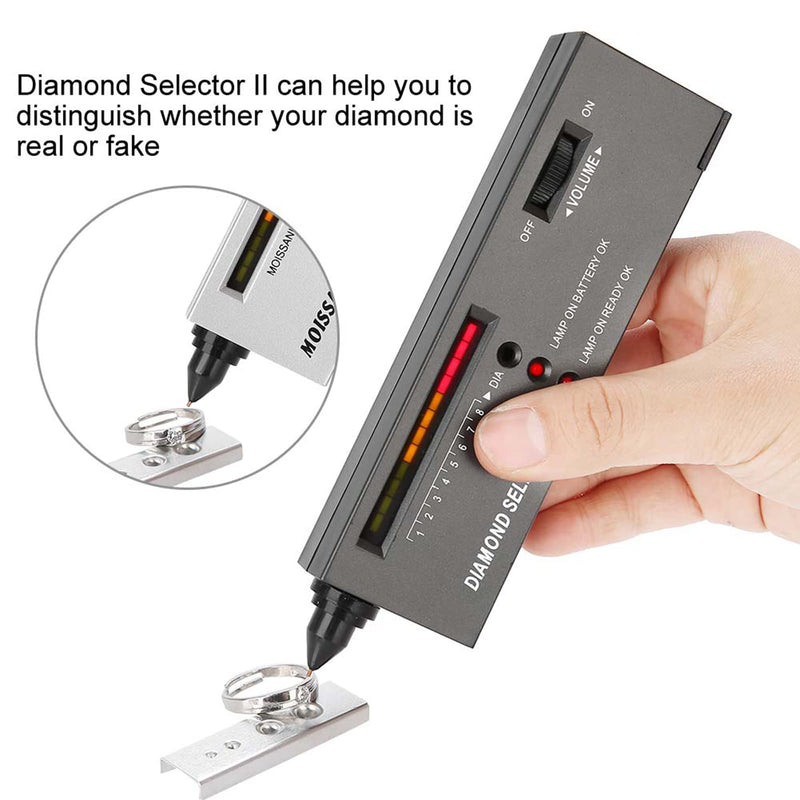 Jewelry Diamond Tester Set, Practical Diamond Selector II and Portable Moissanite Tester, Accurate Testing Tools
