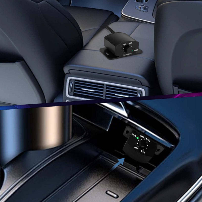 Universal Bass Knob Control with 5M/16FT Cable Extension Cable，4-Pin Bass Volume Knob for Car Amplifier.