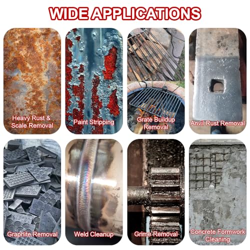7-Pack Wire Wheel Brush for 4-1/2" Angle Grinder, Knotted & Crimped 7