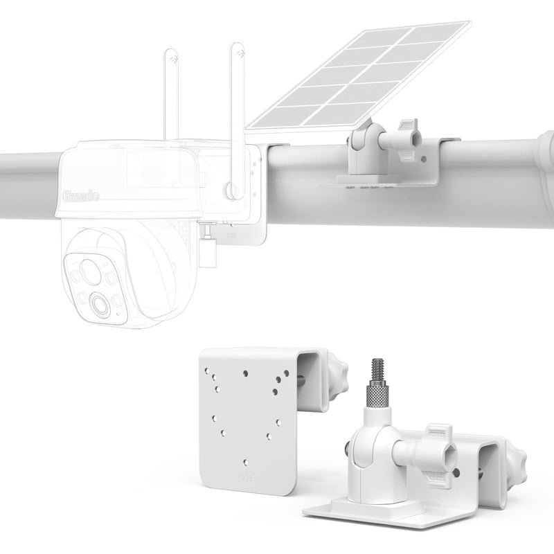 HOLACA Gutter Mount Bracket Kits Compatible with Cinnado B6 2K/3MP Solar Security Cameras Wireless Outdoor and Cinnado Solar Panel