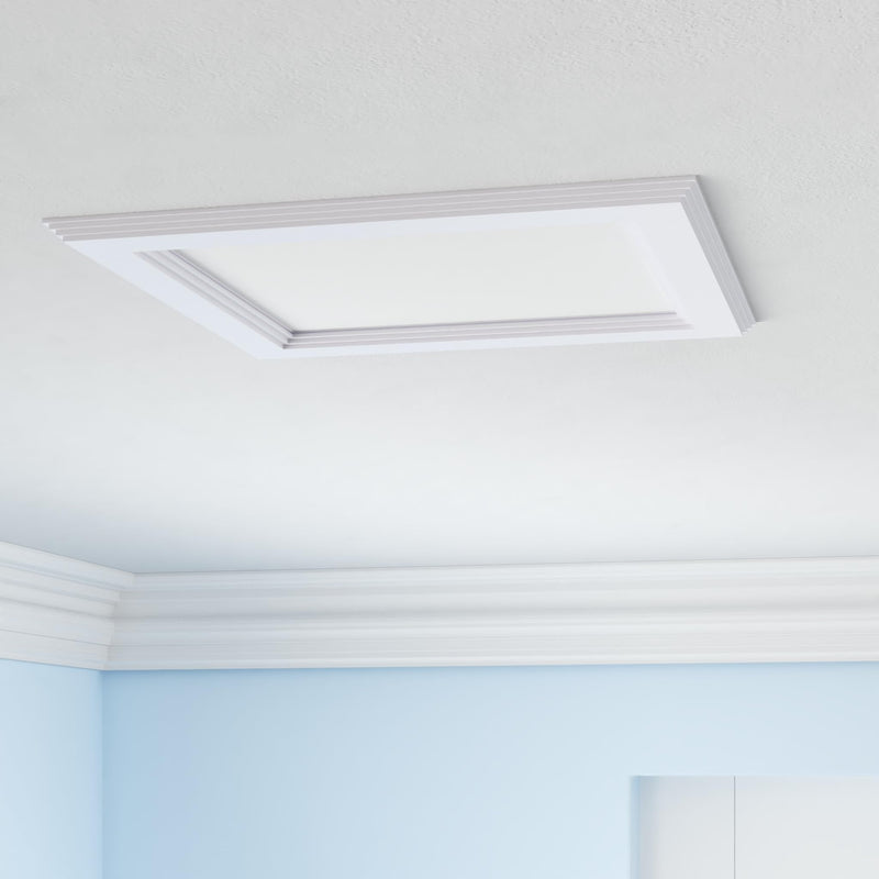 (OD 9.84" / ID 8.66") 15W Square LED Recessed Ceiling Light LED Downlight 130 Watt Equivalent 1400 Lumens 6000K Cool White with Open Trim,1Pack Cool White 6000k