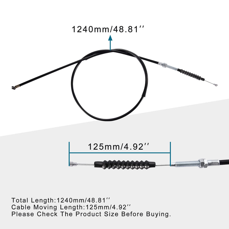 GOOFIT 48.81" Clutch Cable Replacement for 4 Stroke 150cc 200cc 250cc ATV Quad Bike 4 Wheeler Dune Buggy Dirt Pit Bike Off Road Motorbike