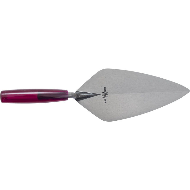 Marshalltown London Brick Trowel, 11 1/2 x 5 Inch Masonry Tool, Plastic Handle, Assembled in USA, 33P11.5