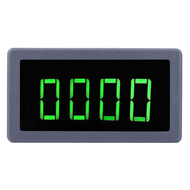 Motor LED Speedometer, DC 8-24V 40mA 10-9999RPM 4 Digital LED Tachometer Tachometer with Hall Proximity Switch Sensor NPN Green for Industry