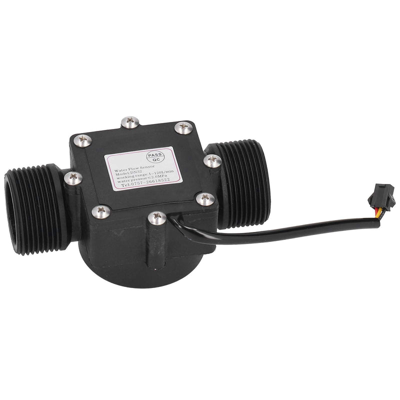 Industrial Flow Meter Pipe Water Flow Meter Meter YF-DN32 G1.25in Hall Sensor High Temperature and Pressure Resistance Industrial Pipe Flow Meter