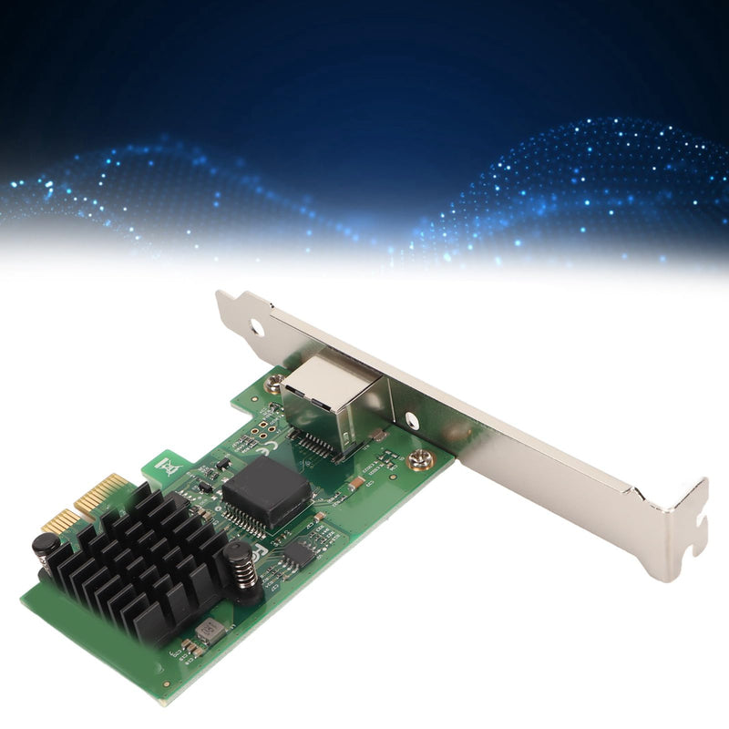 I226 T1 PCI E X1 Single Port 2.5G Ethernet Network Adapter, Gigabit Ethernet Server Adapter, Plug and Play, 2.5Gbps High Speed Gigabit Ethernet Server Adapter