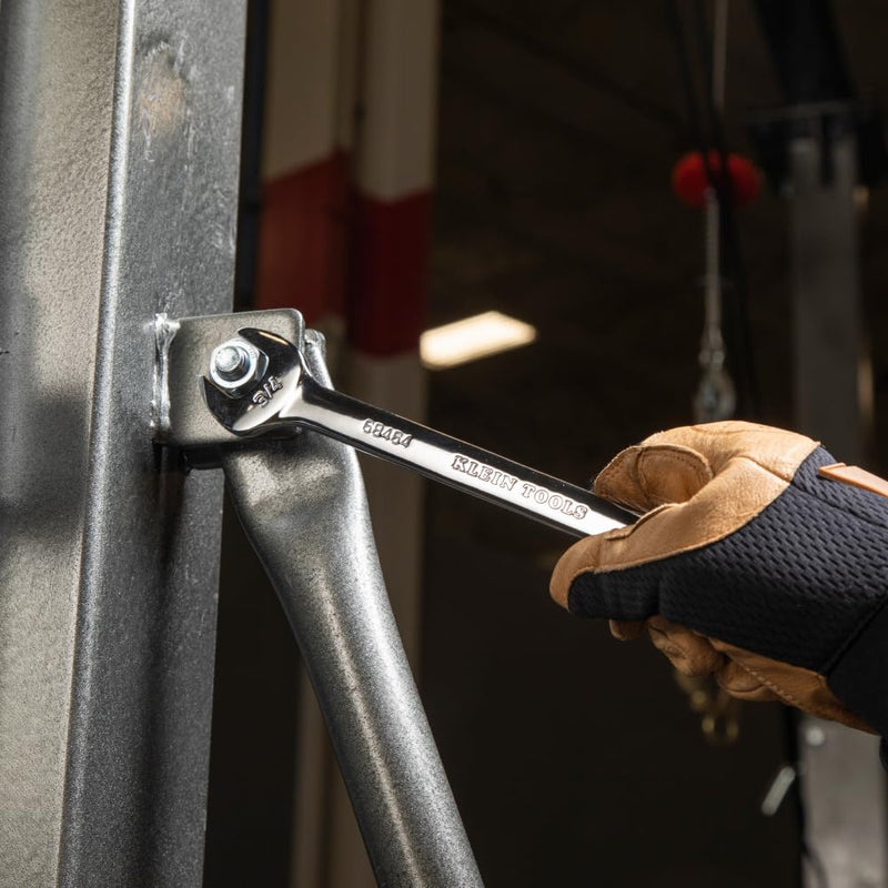 Klein Tools 68450 Open End SAE Wrench Set, 5-Piece With Rolling Pouch