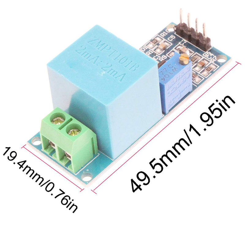 Youmile 4pcs ZMPT101B Active Single Phase Voltage Transformer Module Voltage converter module, 5-30V single phase AC sensor board with active output, supply voltage with Dupont line