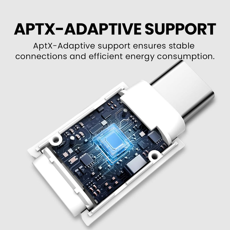 Avantree C81-PC - USB-C Bluetooth 5.3 Adapter Dongle for PC & Mac, with aptX-Adaptive & Low Latency, Wireless Audio Transmitter to Bluetooth Headphones & Earbuds for Computer Desktop Music Work Calls