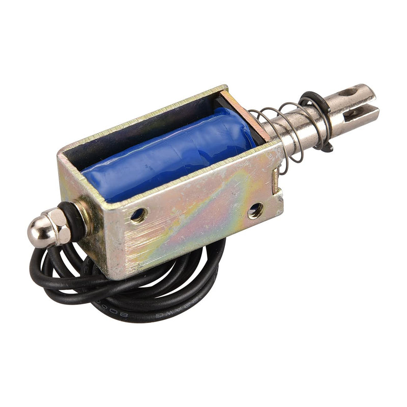 Hechen Electromagnet JF-0730B DC 12V 1A 5N 10mm Stroke Push Pull Type Open Frame