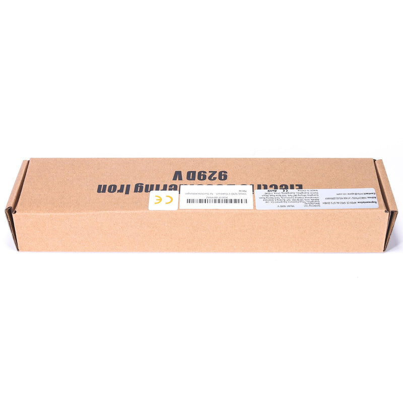 YIHUA 929D-V Electric Vacuum Desoldering Iron Soldering Iron Sucker Desoldering Pump with Shorter Charging Handle and Desoldering Nozzles 1.0mm 1.2mm for Through Hole Soldering (EU PLUG)