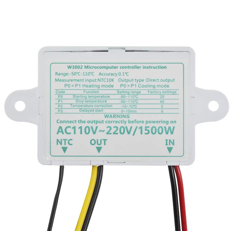 diymore Digital Temperature Controller AC 110V-220V Microcomputer Thermostat Controller Switch Module Ac110v-220v