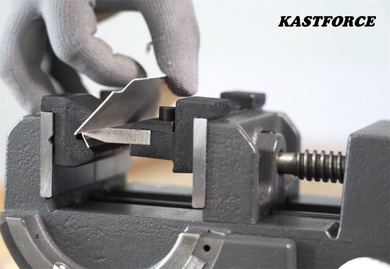 KF5007 4 Inch 100mm Vise Mount Metal Brake Bender Attachment Bending Max Capacity 14 Gauge 2mm Mild Steel 1/8" Aluminum 4inch