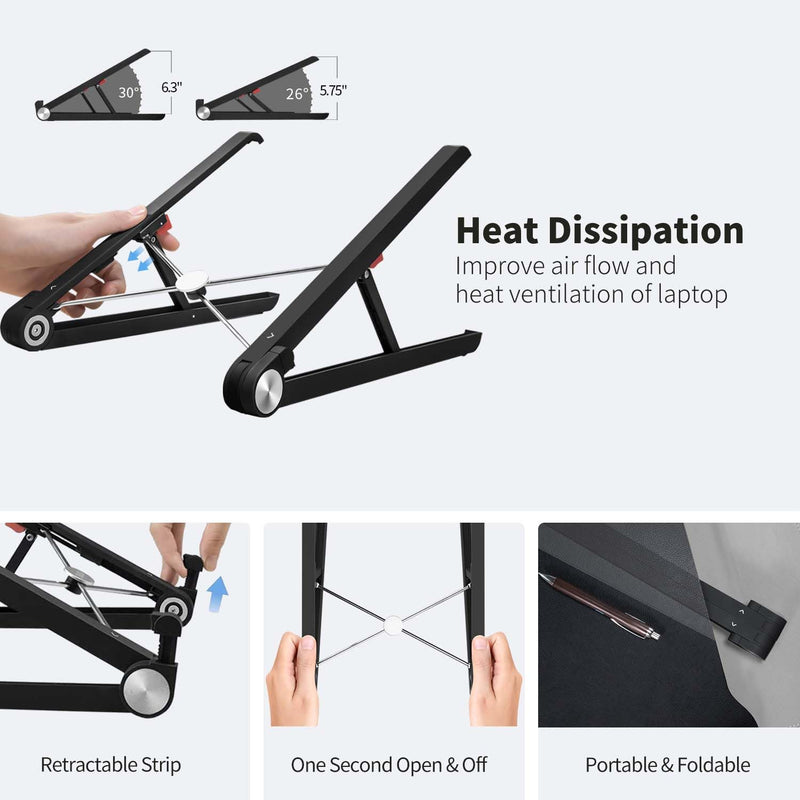 Portable Laptop Stand for Acer Predator Helios 16 18 300 (Neo 16 18) Triton 14 500 300 Neo 16 Nitro 17 16 5 V16 V15 14-18 inch Gaming Laptop.Made of Reinforced Nylon, 304 Stainless Steel and Silicone.