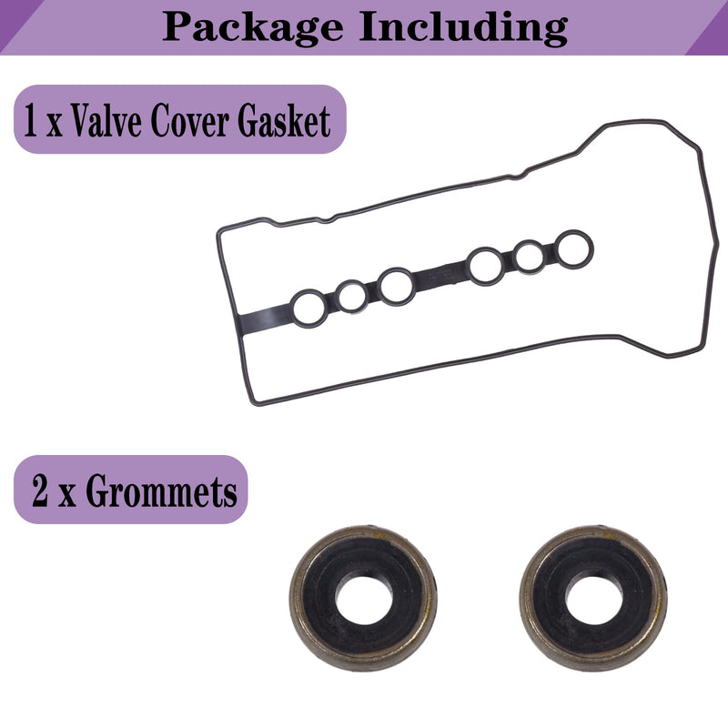 VS50542R for Toyota Corolla Valve Cover Gasket Seal 1.8L& Gromets,Toyota Matrix Celica Mr2 Head Gasket Seal Chevrolet Chevy Prizm 2000 2001 2002 2003 2004 2005 2006 2007 2008 VC2024 036-1568.