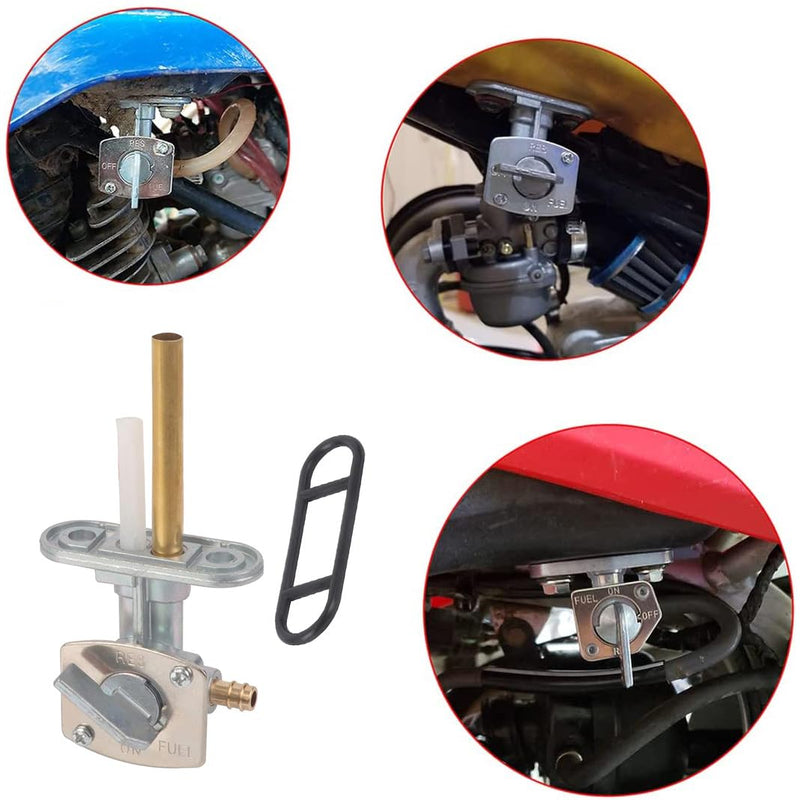 Earlyred Fuel Petcock Gas Tank Switch Valve Shutoff Compatible with Yamaha PW80 TTR TT-R 90 125 225 230 250 YFS200 YFM250 YFM350 YFM400 YFM600 YFZ350 YFZ450 Raptor 660 Grizzly Blaster