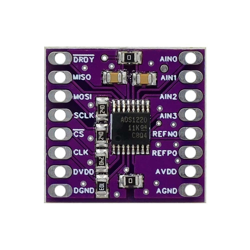 ADC module, DC 3V-5V ADS1220 24Bit ADC Module SPI AD Converter Analog to Digital Signal Convert Module