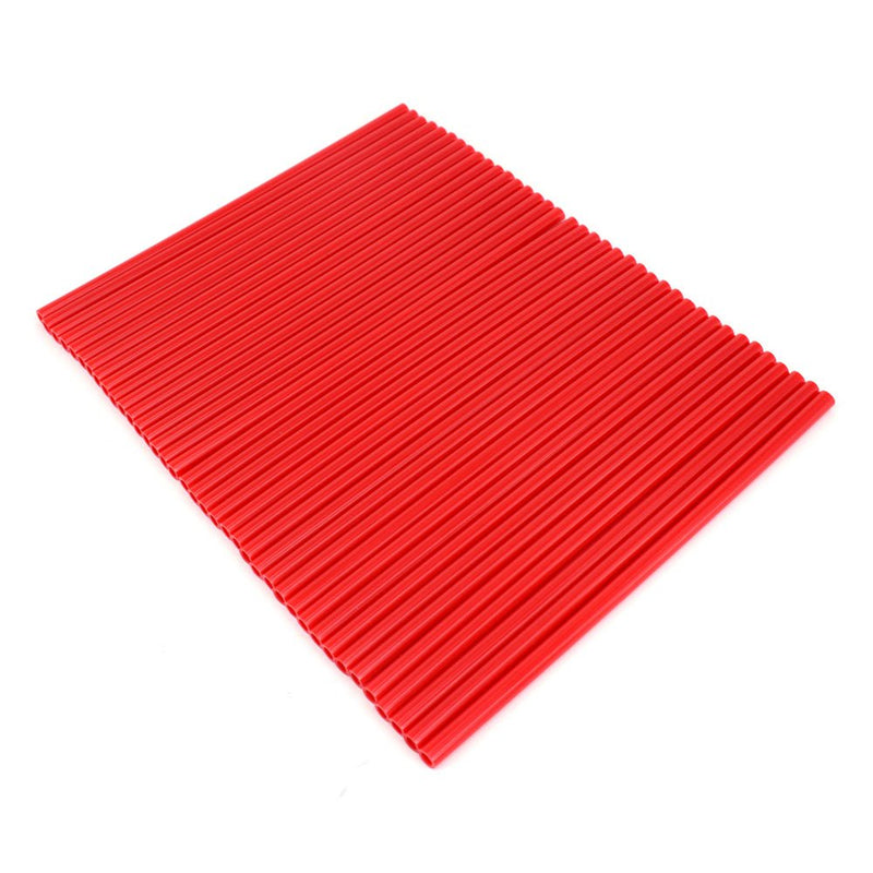 JFG RACING Spoke Skins,72Pcs Red Dirt Bike Spoke Covers For 8"-21" Rims crf250r crf250x crf230f crf450r crf125 XR250,Wheel Rims Wraps Pipe Trim Universal for Motorcycle Bicycle Wheelchair Decoration