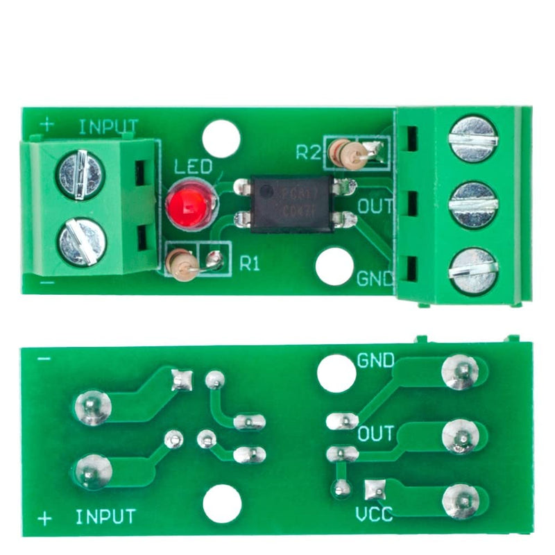 JZK 2Pcs Optical Isolator Module, Optocoupler 12V 80KHz 1 Channel Isolated Current Converter Board PC817 EL817 PLC Processors, Voltage Current Converter Module