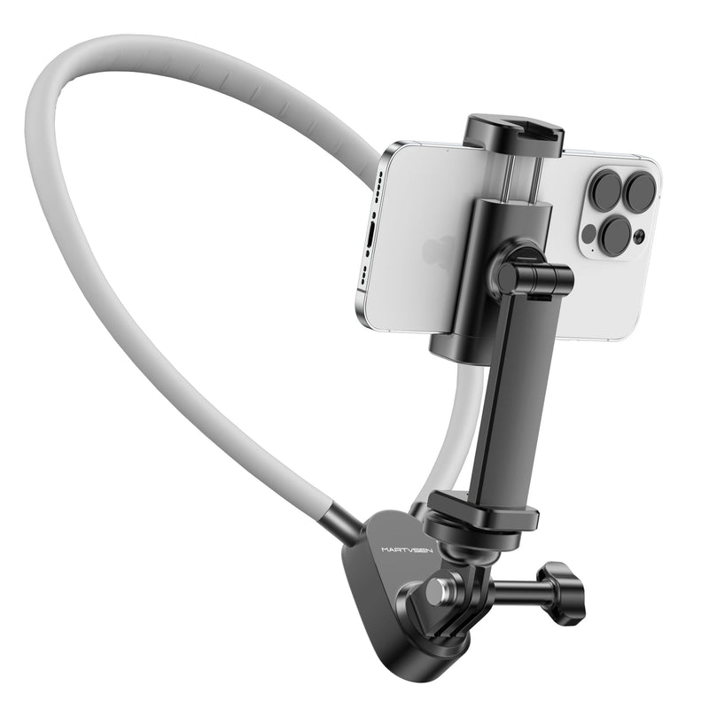 Neck Tripod Phone Holder for iPhone - POV/Vlog Phone Mount Holder for Recording, Hand Free Adjustable Phone Neck Holder Chest Stand Video Recording for iPhone 15 14 13 12 Pro Max Plus Mini S7PRO NO Magnetic Version