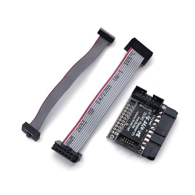 DollaTek 20-pin JTAG interface with 2.54 pitch to 10-pin SWD interface adapter board with 2.0mm and 1.27mm pitch