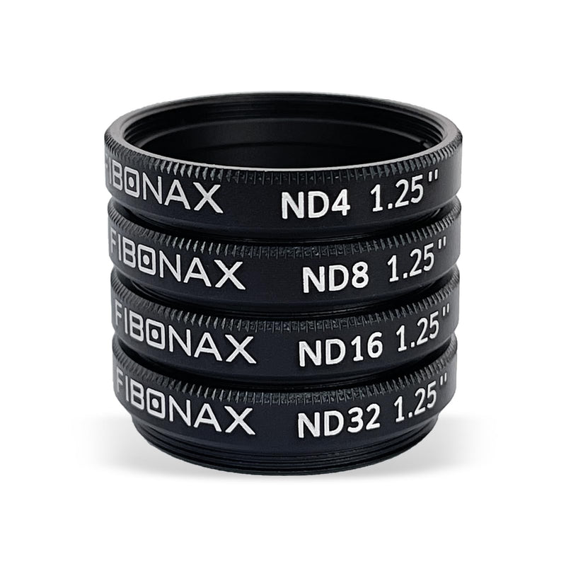 Telescope Filter, Neutral Density astrophotography Filter kits, ND4 ND8 ND16 ND32, Reduces Moon Glare and Enhances Lunar Crater Details,Prevent Image Overexposure, 1.25" Eyepieces Accessory