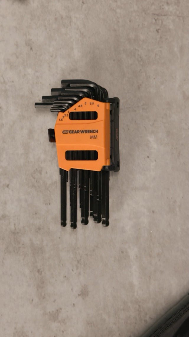 GEARWRENCH 26 Piece SAE/Metric Ball End Long Arm Hex Key Set - 83505