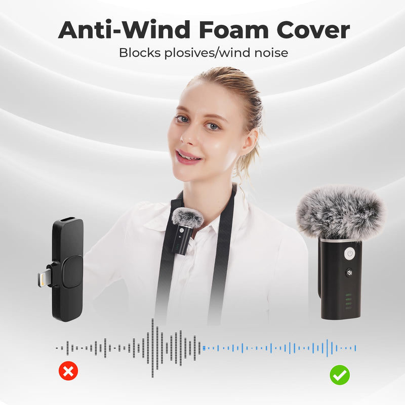 WinBridge WB006 Upgraded Wireless Voice Amplifier – Bluetooth Lapel Microphone with Speaker, Windproof Foam Compact & Portable, Clip-On Mic, Mini Megaphone for Teachers Presenters, Tour Guides WB006N_1