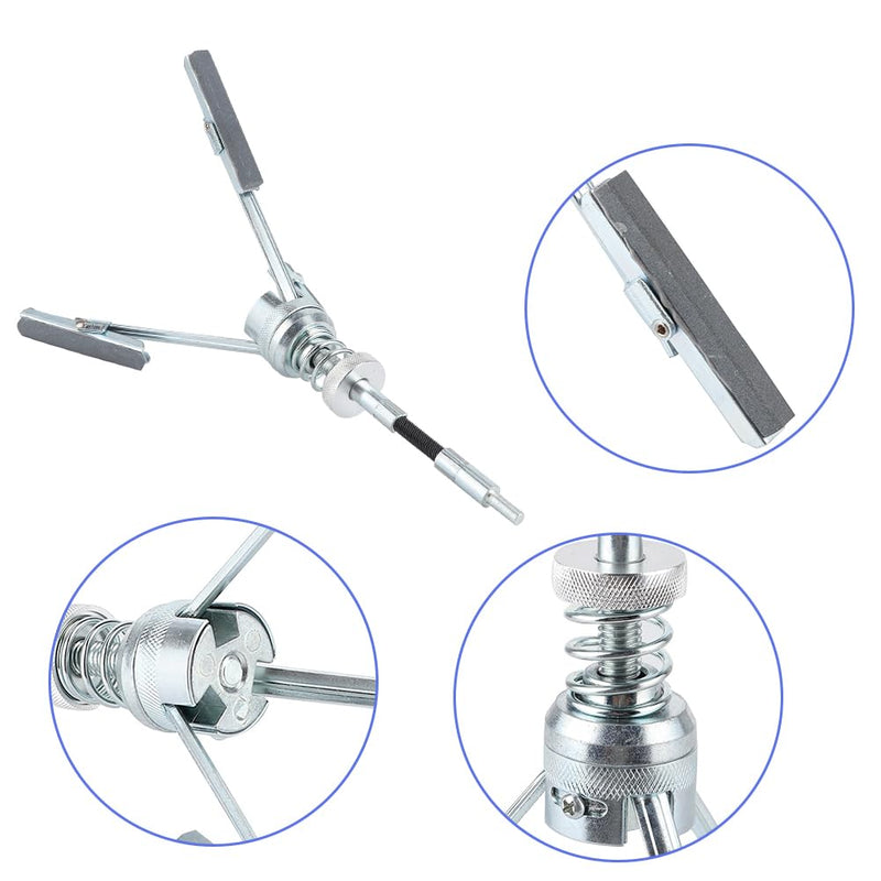 Joyzan Engine Cylinder Hone, Honing Tool 3 Jaws Polishing Tool Cylinder Grinder Honing Device Engine Brake Cylinder Grinding Tool Set Cylinder Friction Device Adjustable Honing Brush