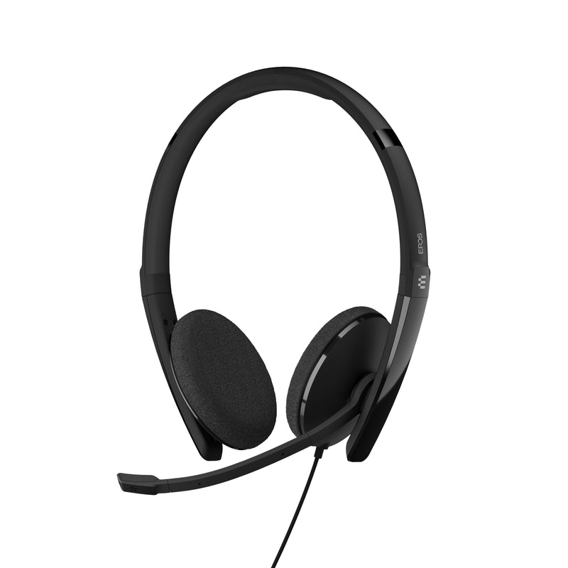 EPOS Adapt 160 USB II - Wired, Double-Sided, UC Optimized Headset with USB Connectivity - Superior Stereo Sound - Enhanced Comfort - Call Control - Black Universal On ear