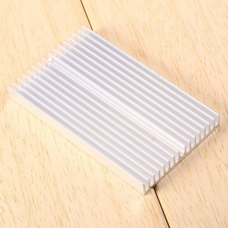 Aluminum Heat Sink/Cooling Fins, Aluminum Heat Sink Diffusion Cooling Fin for Ic Led Amplifier Transistor, 100×60×10mm