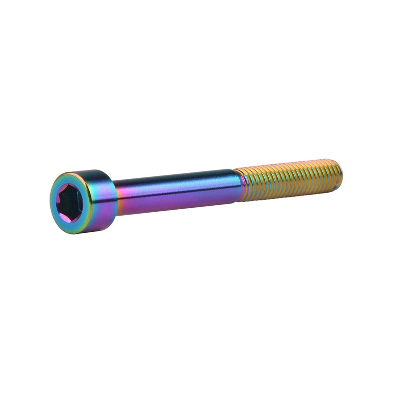 Titanium Ti M6x10 15 18 20 25 30 35 40 45 50 55 60 65mm Socket Allen Hex Bolt Pack of 4 (M6x65mm, Ranibow) M6x65mm
