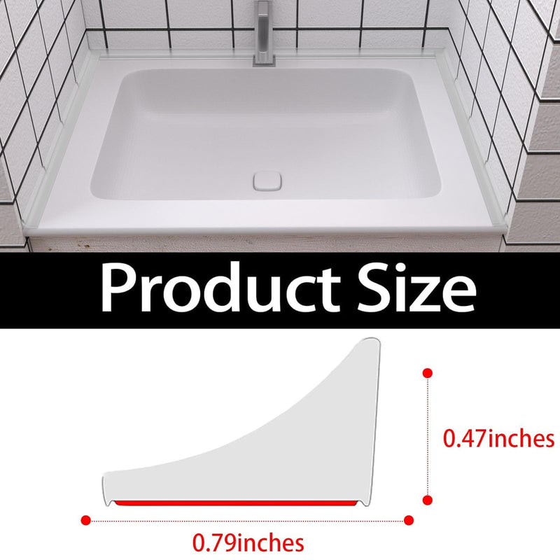 New Collapsible Shower Threshold Water Dam, Self Adhesive Silicone Waterproof Barrier Bathroom and Kitchen Water Strip Dam Shower Guard for Dry and Wet Separation Caulk Seal Strip Edge Trim(TM) 98Inch Transparent