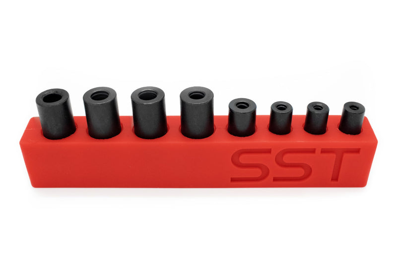 SST - Tap Socket Wrench - 8-Piece Adapter Set - Snug, Secure, & Durable - Easy Storage & Organization - Fits All Number & Fractional M.C.T.I. Standard Taps - Designed in the USA