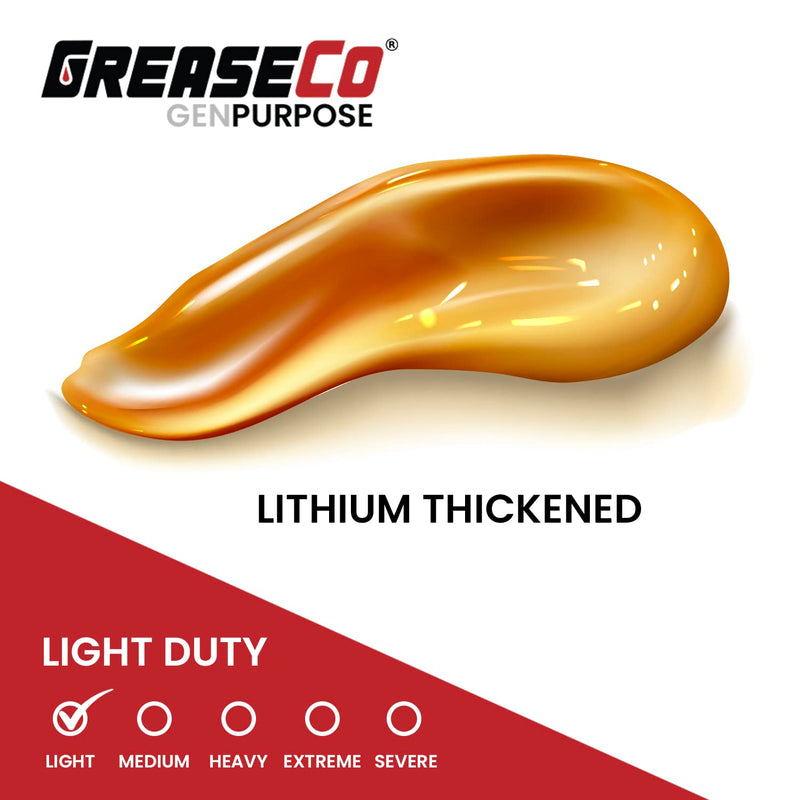 General Purpose Lithium Grease Tube | Cartridge for Grease Gun | Tractor | Trailer Axle | Farm Jack | Winch | Motorcycle | Lawn Mower | Door Tracks | RV ATV | Amber | Single Tube | NLGI 2 | GenPurpose