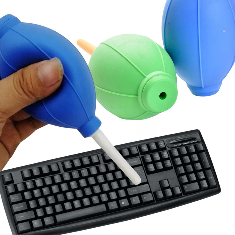 6Pieces Dust Ball Air Blower Silicone Blowing Pump Cleaning Tool Large Size Air Puffer for Removes Dust from Cameras,Watch,Keyboard, Cell Phone, Lenses