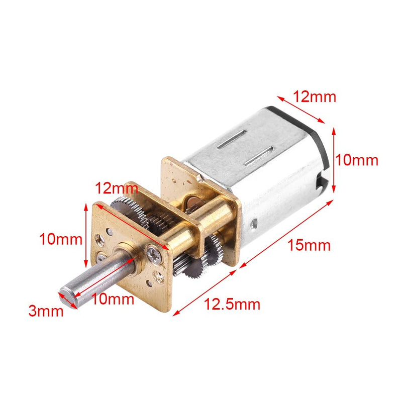 MAGT Gear Motor, DC 6V Electric Motor High Torque 1:1000 Reduction Motor DC Gear Electric Motor (6V 20RPM)