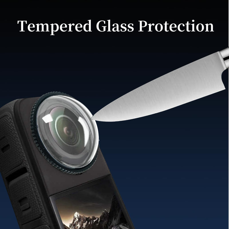 X4 Lens Guards Compatible with Insta360 X4 Premium Glass Cover Lens Protector X4 Accessory aluminum