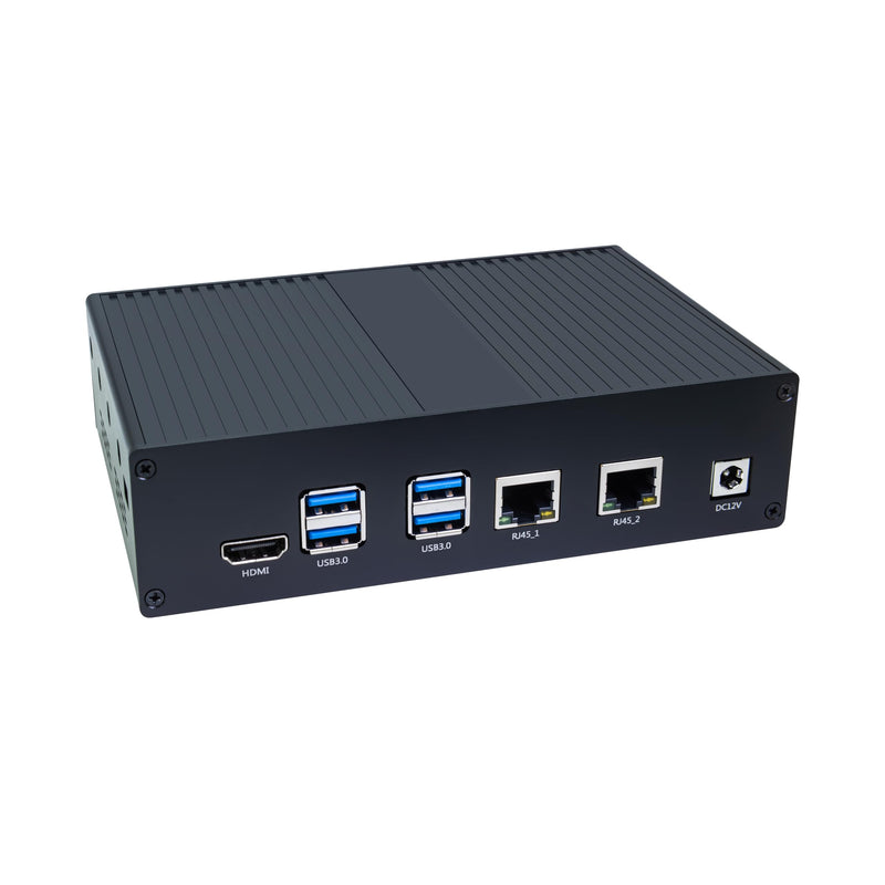 WayPonDEV Black Metal Case for Banana Pi BPI-F3 RISC-V K1 Chip SBC, Metal Heat Shell for Banana Pi BPI-F3 8 Core RISCV Single Board Computer, with Cooling Fan and Antennas (Black Metal Case)
