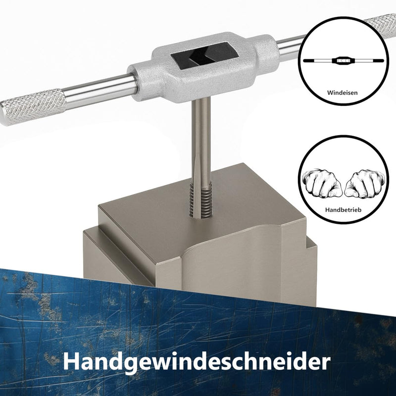 Tap Cutter Set M10 x 1, Taper + Finishing Tap, Tap Set 2 Pieces, Hand Tap (M10 x 1) M10x1