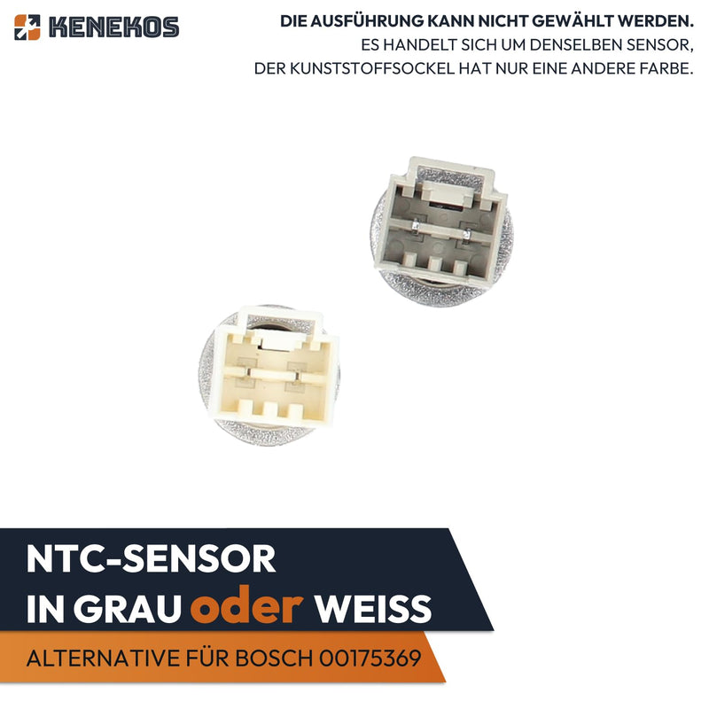 Kenekos - Temperature Sensor NTC Sensor Compatible with Washing Machine Bosch Siemens Series 6 Maxx IQ300 IQ500 IQ700 IQ800 VarioPerfect Siwamat Neff Constructa Balay Alternative for 00175369/175369