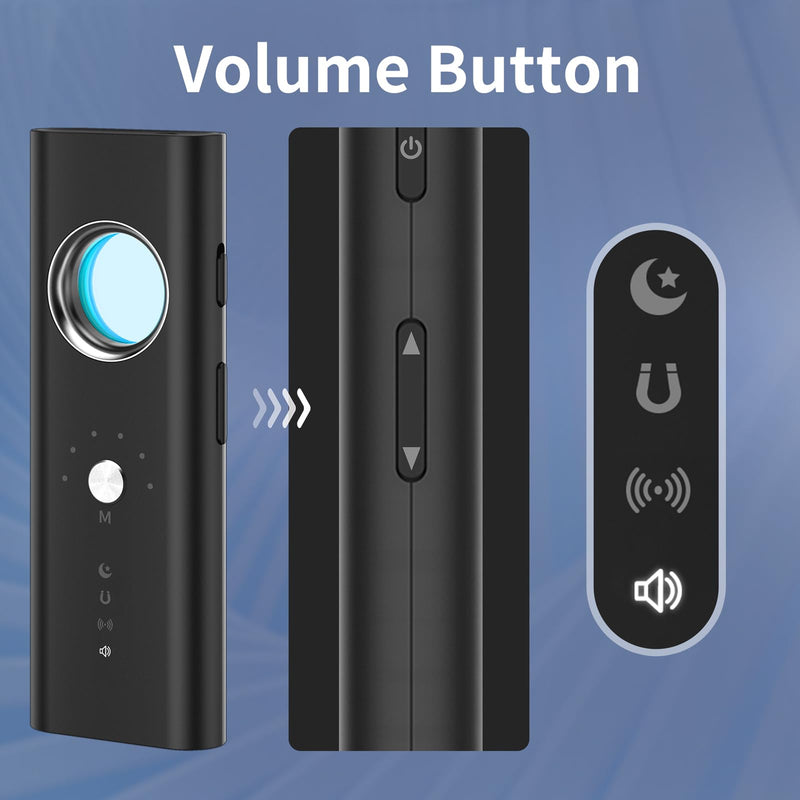 Hidden Camera Detectors for Travel, Anti Spy Detector, GPS Tracker Detector for Cars, Portable Bug Detector, RF Signal Finder for Hotel Home Office Bathroom Car Airbnb R35-1