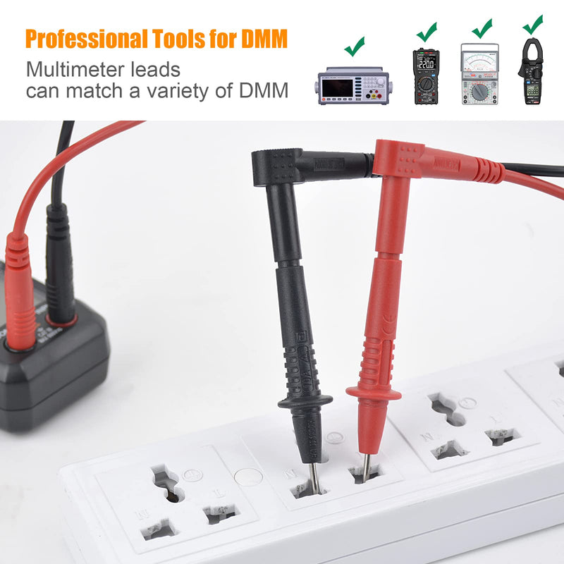 Test Leads for Multimeter Test Cable Set MESTEK 21 Pieces Banana Plug Test Probes Crocodile Clips Mini Hook Test Probe Extension Cables Specialty Accessories Kit