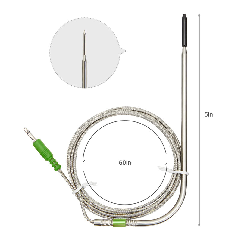 Inkbird Replacement Colored Probe 4-Pack Kit Only Compatible with IBT-4XS/IBT-6XS Meat Thermometer, Ultra Accurate & Fast Up to 572°F/300°C （Only for IBT-4XS/IBT-6XS Thermometer）