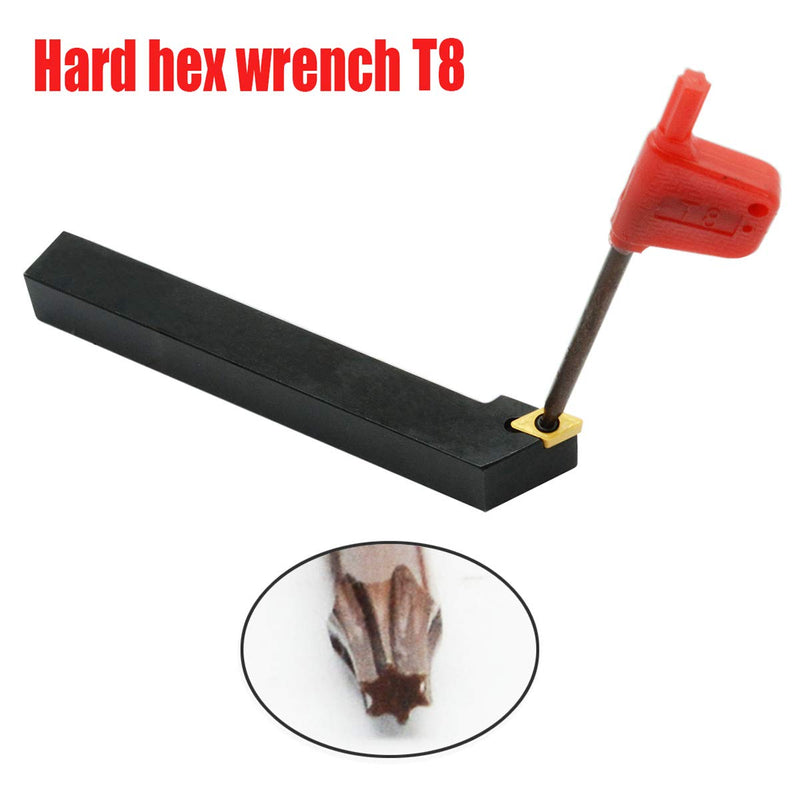 3PCS 1/2" CNC Lathe Carbide Turning Tools Indexable Holder Set SDNCN1212H07 + SDJCL1212H07 + SDJCR1212H07 with 3PCS DCMT21.51 Indexable Carbide Turning Insert